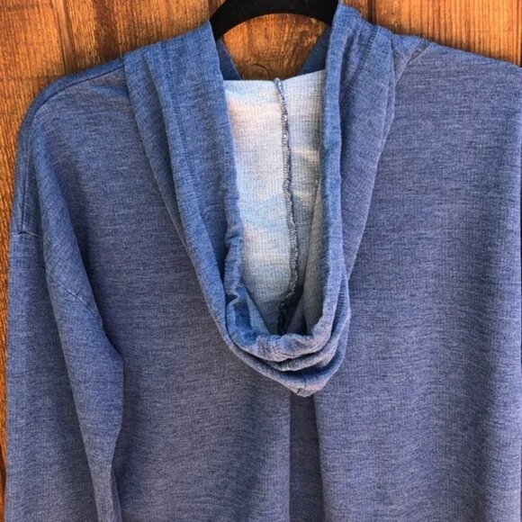 Cloth and Stone Cropped Lightweight Hooded Sweatshirt Top Medium - Picture 8 of 9